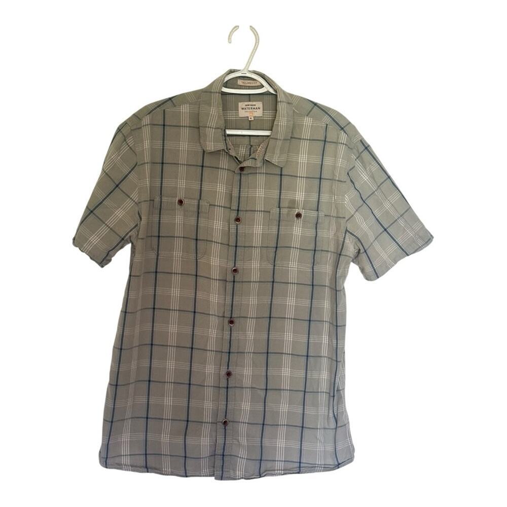 Quiksilver Waterman Mens Collection Vintage Plaid Button-Up Shirt XL